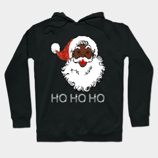 ho black santa claus christmas Hoodie